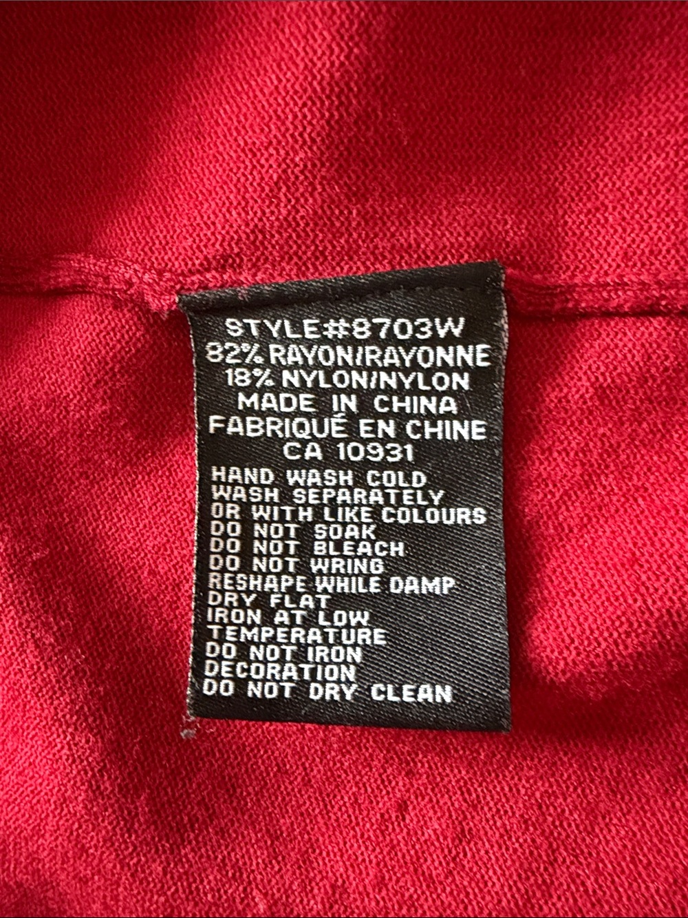 Laura Open-Front Ruffle-Trim Cardigan - Deep Red - Picture 5 of 5